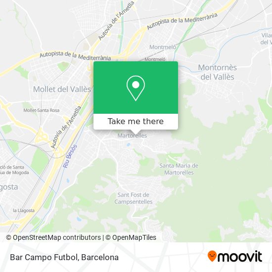 Bar Campo Futbol map