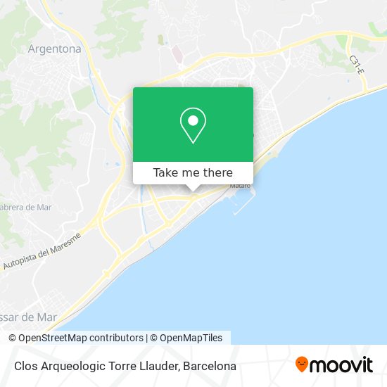 Clos Arqueologic Torre Llauder map