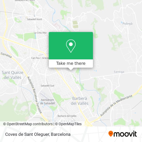 Coves de Sant Oleguer map