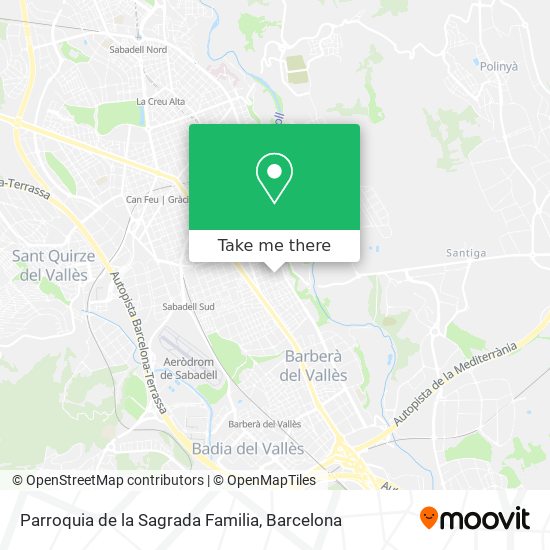 mapa Parroquia de la Sagrada Familia