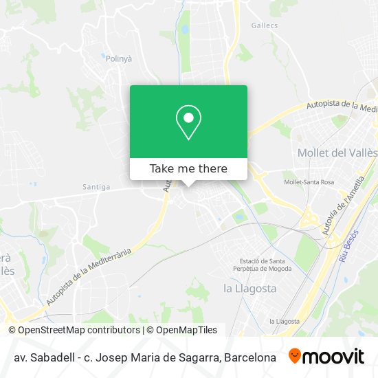 av. Sabadell - c. Josep Maria de Sagarra map