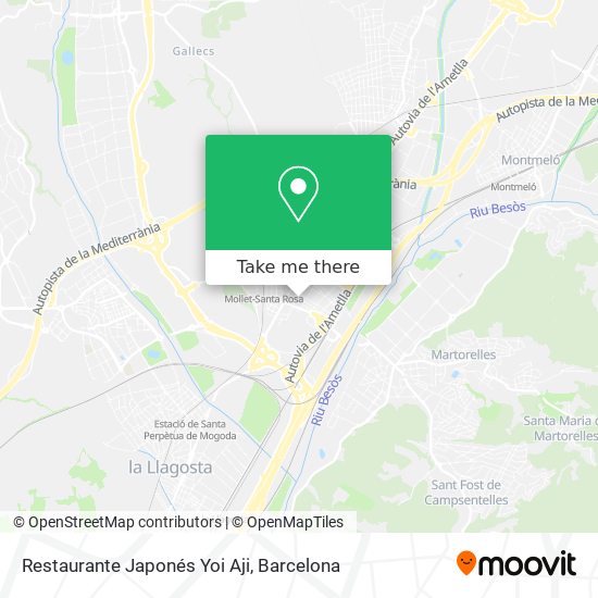 Restaurante Japonés Yoi Aji map