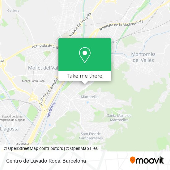 Centro de Lavado Roca map