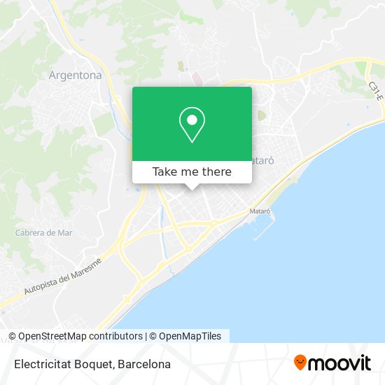 Electricitat Boquet map