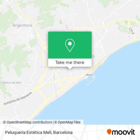 Peluquería Estética Meli map