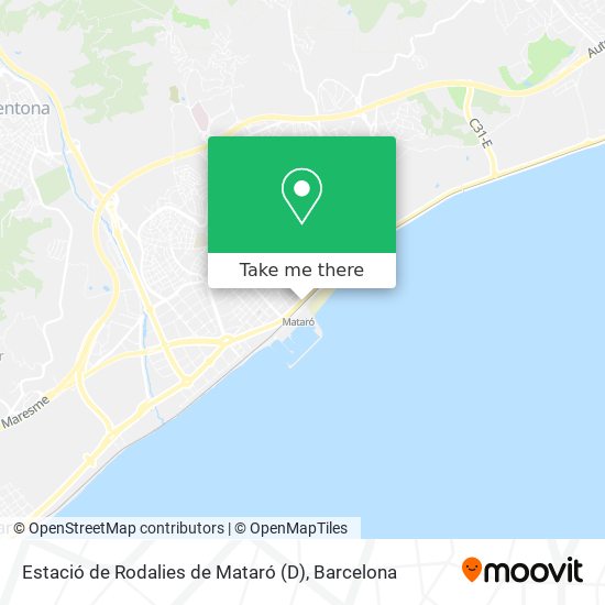 Estació de Rodalies de Mataró (D) map