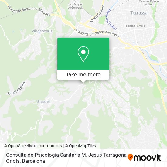 Consulta de Psicología Sanitaria M. Jesús Tarragona Oriols map