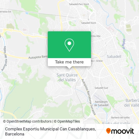 Complex Esportiu Municipal Can Casablanques map
