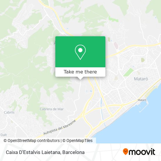 mapa Caixa D'Estalvis Laietana