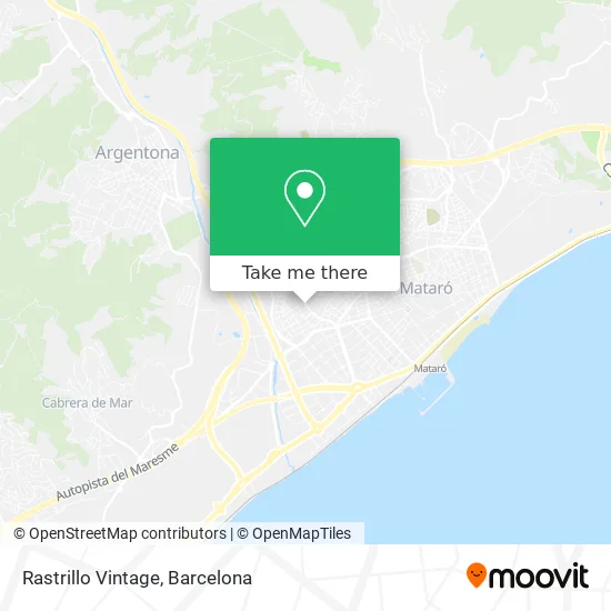 Rastrillo Vintage map