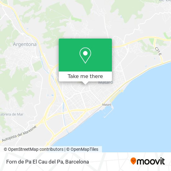 Forn de Pa El Cau del Pa map