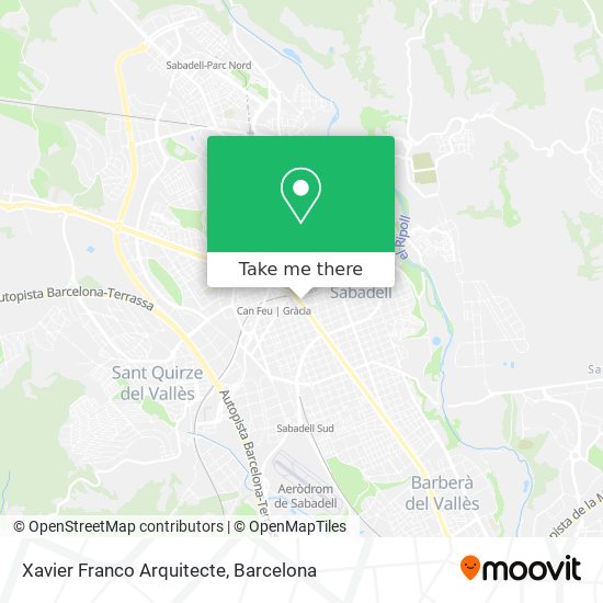 Xavier Franco Arquitecte map