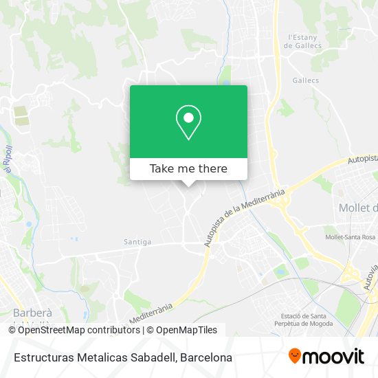 Estructuras Metalicas Sabadell map