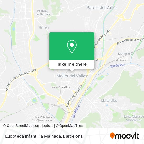 Ludoteca Infantil la Mainada map