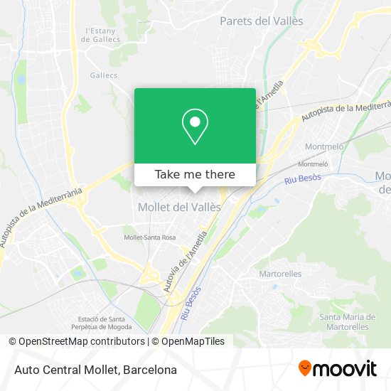 mapa Auto Central Mollet