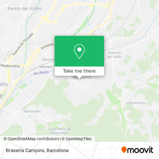 Braseria Campins map