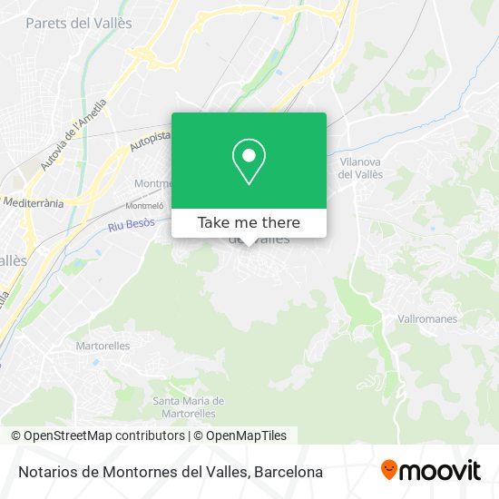 Notarios de Montornes del Valles map