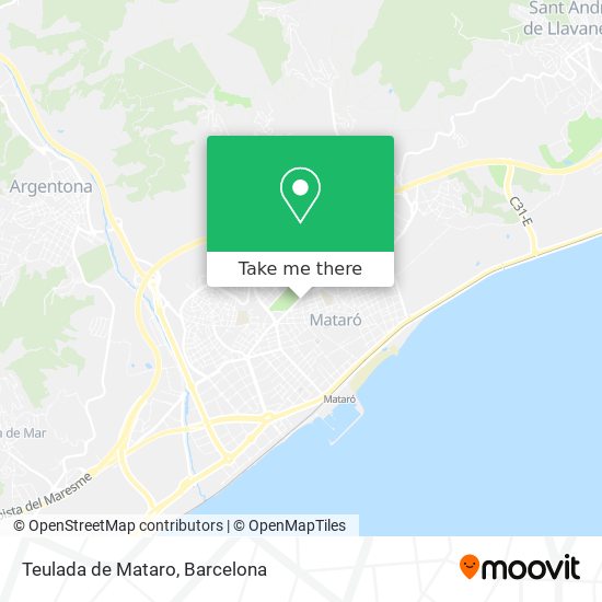 Teulada de Mataro map