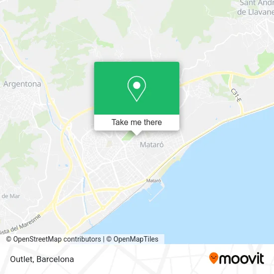 mapa Outlet
