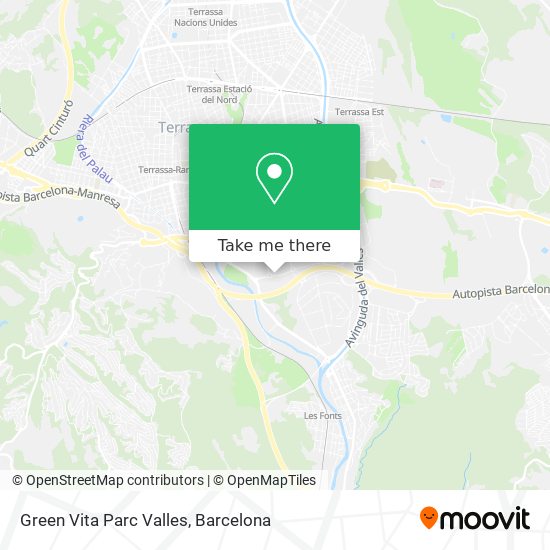 Green Vita Parc Valles map