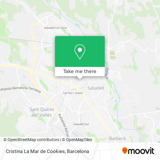 Cristina La Mar de Cookies map