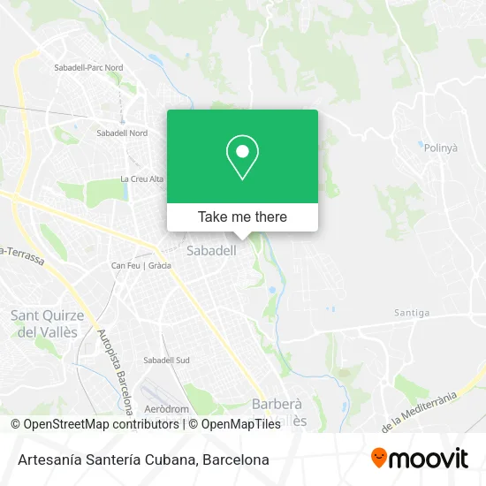 mapa Artesanía Santería Cubana