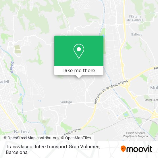 mapa Trans-Jacsol Inter-Transport Gran Volumen