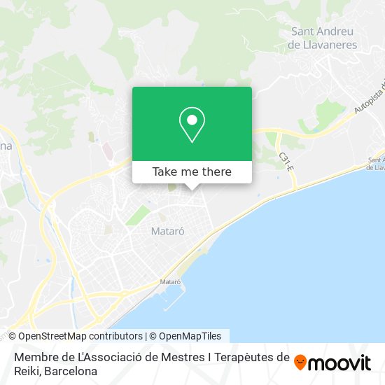 Membre de L'Associació de Mestres I Terapèutes de Reiki map