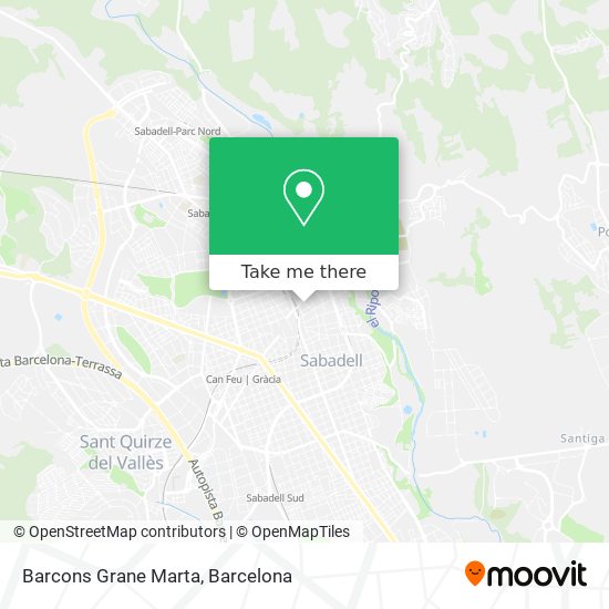 mapa Barcons Grane Marta