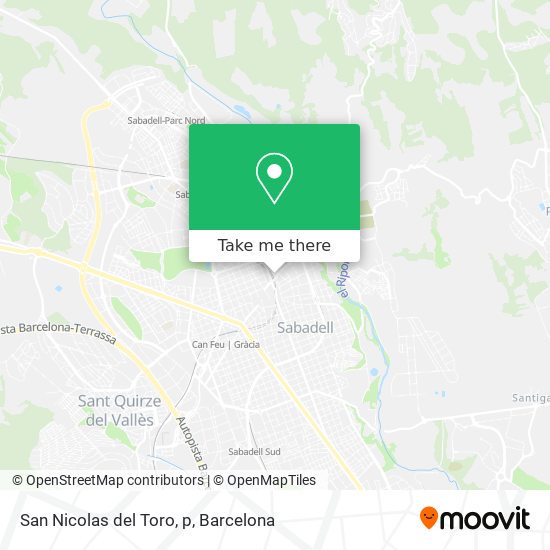 San Nicolas del Toro, p map