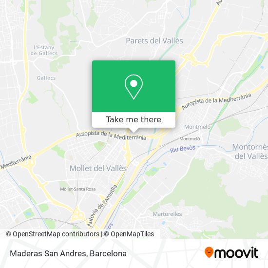 Maderas San Andres map