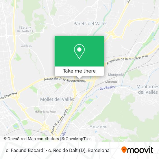 c. Facund Bacardí - c. Rec de Dalt map