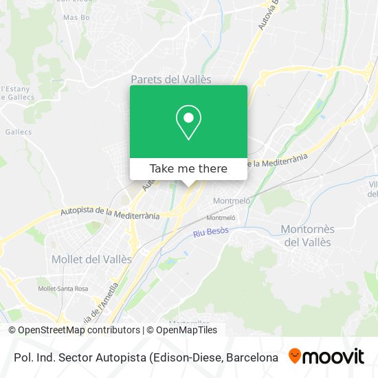 Pol. Ind. Sector Autopista map