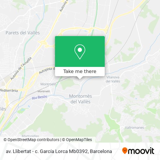 av. Llibertat - c. García Lorca Mb0392 map
