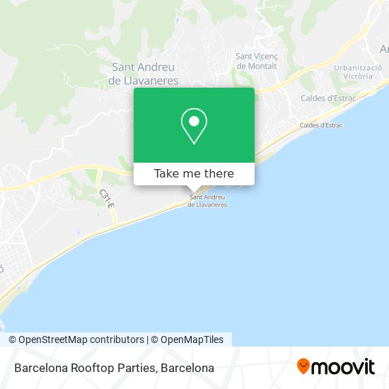 Barcelona Rooftop Parties map