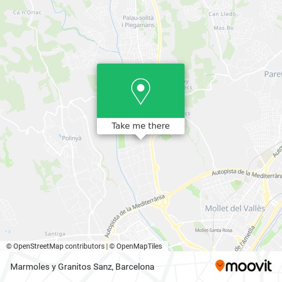 Marmoles y Granitos Sanz map