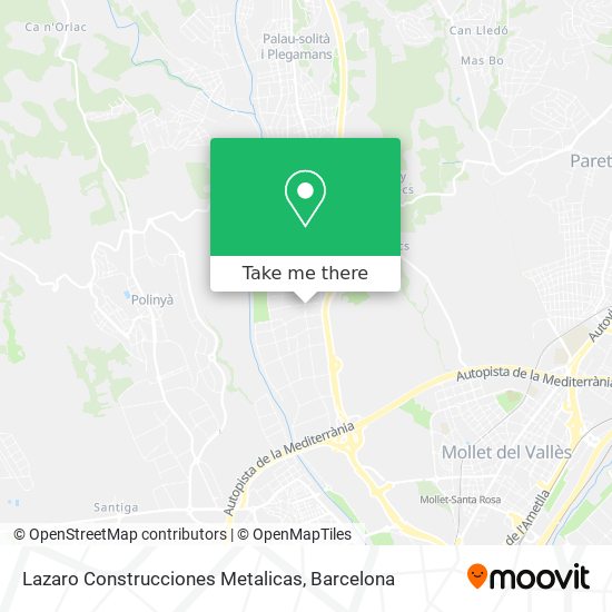 Lazaro Construcciones Metalicas map
