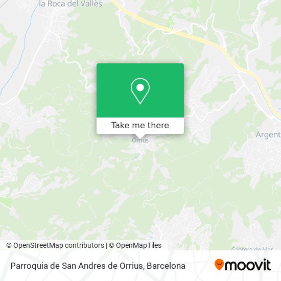 Parroquia de San Andres de Orrius map
