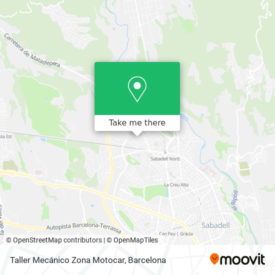 Taller Mecánico Zona Motocar map