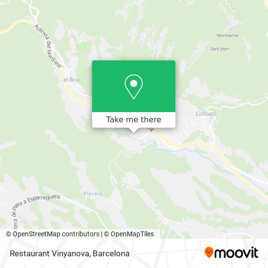Restaurant Vinyanova map