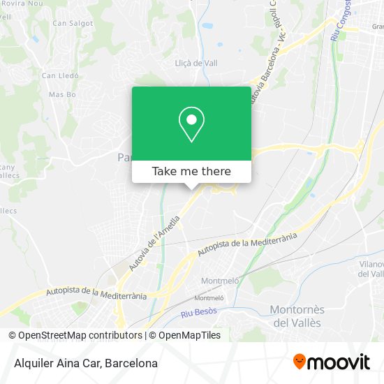 Alquiler Aina Car map