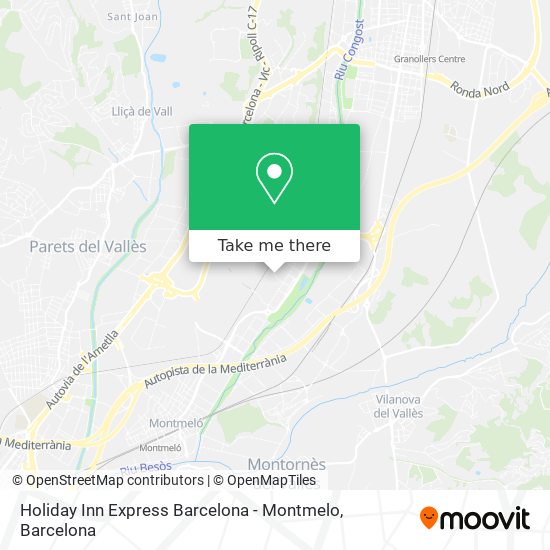 Holiday Inn Express Barcelona - Montmelo map