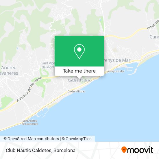 Club Nàutic Caldetes map