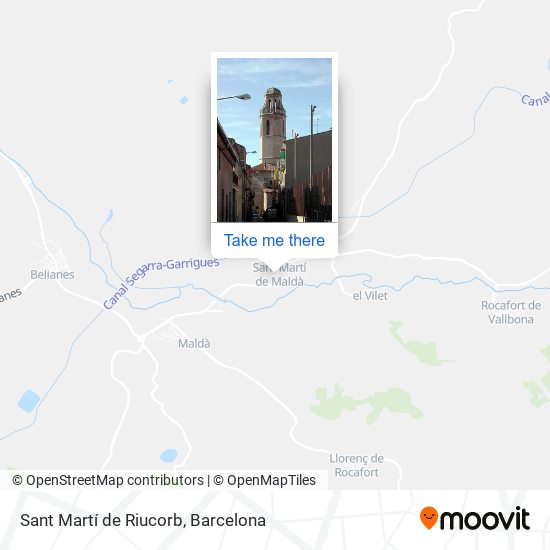 Sant Martí de Riucorb map