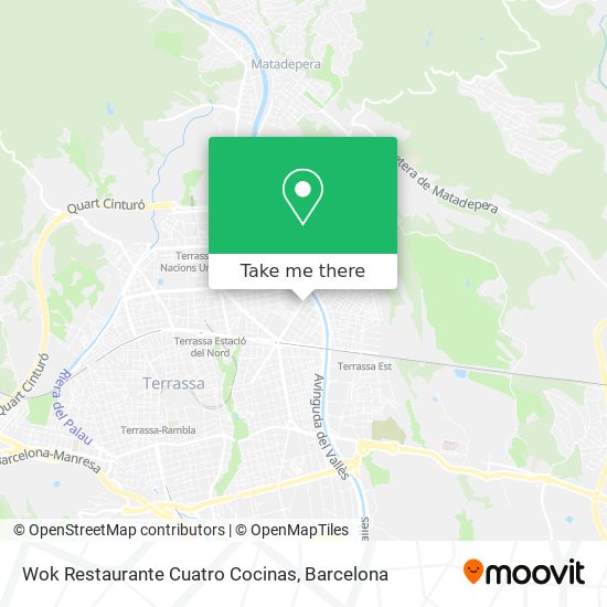 Wok Restaurante Cuatro Cocinas map