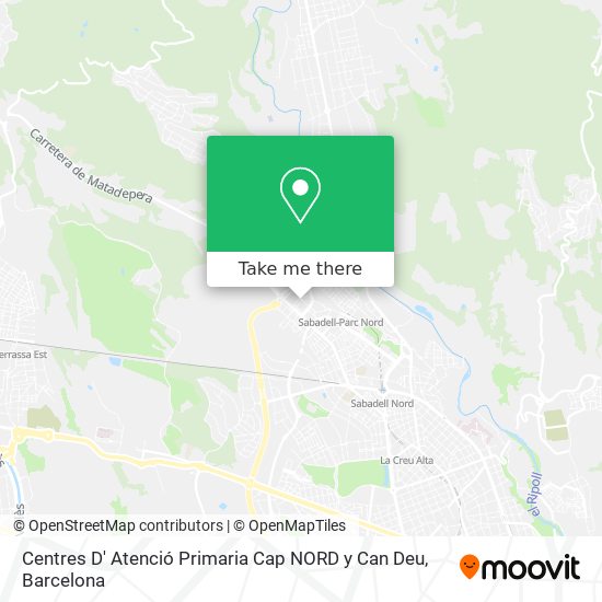 Centres D' Atenció Primaria Cap NORD y Can Deu map