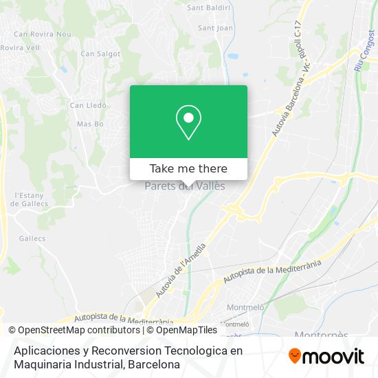 Aplicaciones y Reconversion Tecnologica en Maquinaria Industrial map