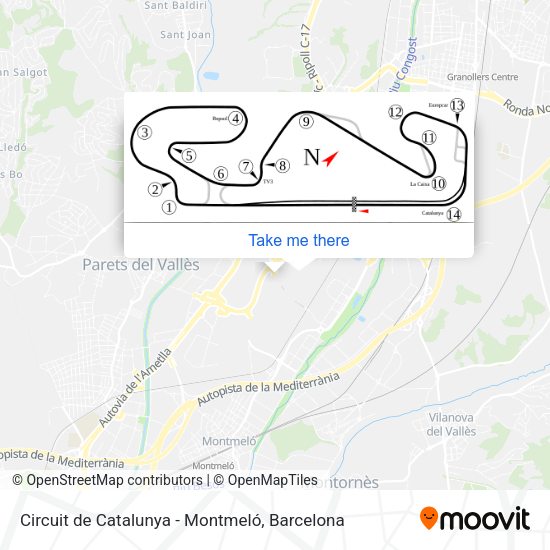 Circuit de Catalunya - Montmeló map