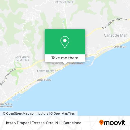 Josep Draper i Fossas-Ctra. N-II map
