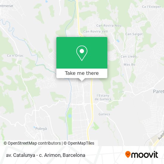 av. Catalunya - c. Arimon map